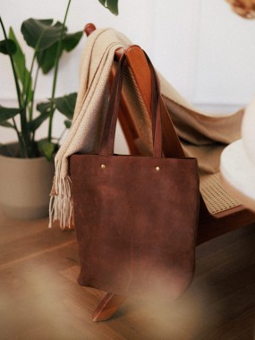 Simplo - skórzana shopperka