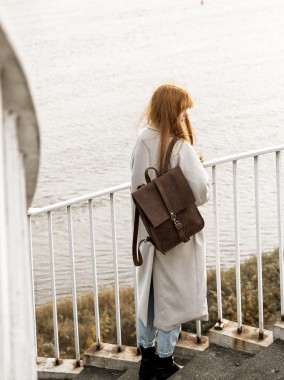 Jano - skórzany plecak damski